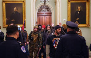 Photo from inside the capitol on January 6th.