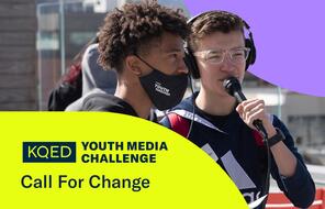 Image of youth from KQED Youth Media Challenge event