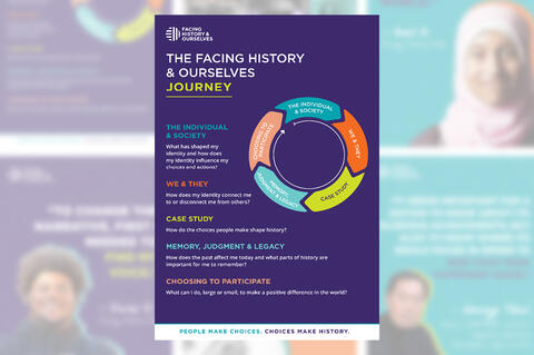 The Facing History And Ourselves Journey Landing Page Graphic