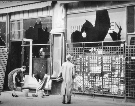 Picture of Jewish Merchants Remove Traces Of The Pogrom Of The Night (Kristallnacht).